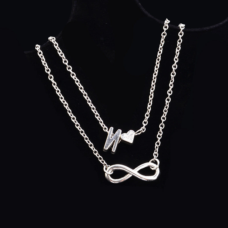 Love 26 letters alloy anklet